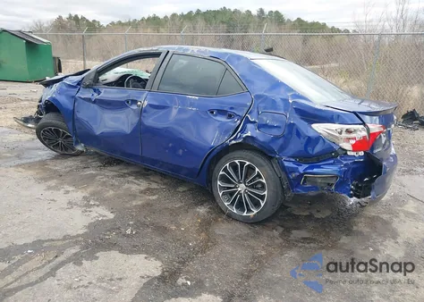 2016 Toyota Corolla S Plus from USA, damaged, VIN 2T1BURHE3GC610833